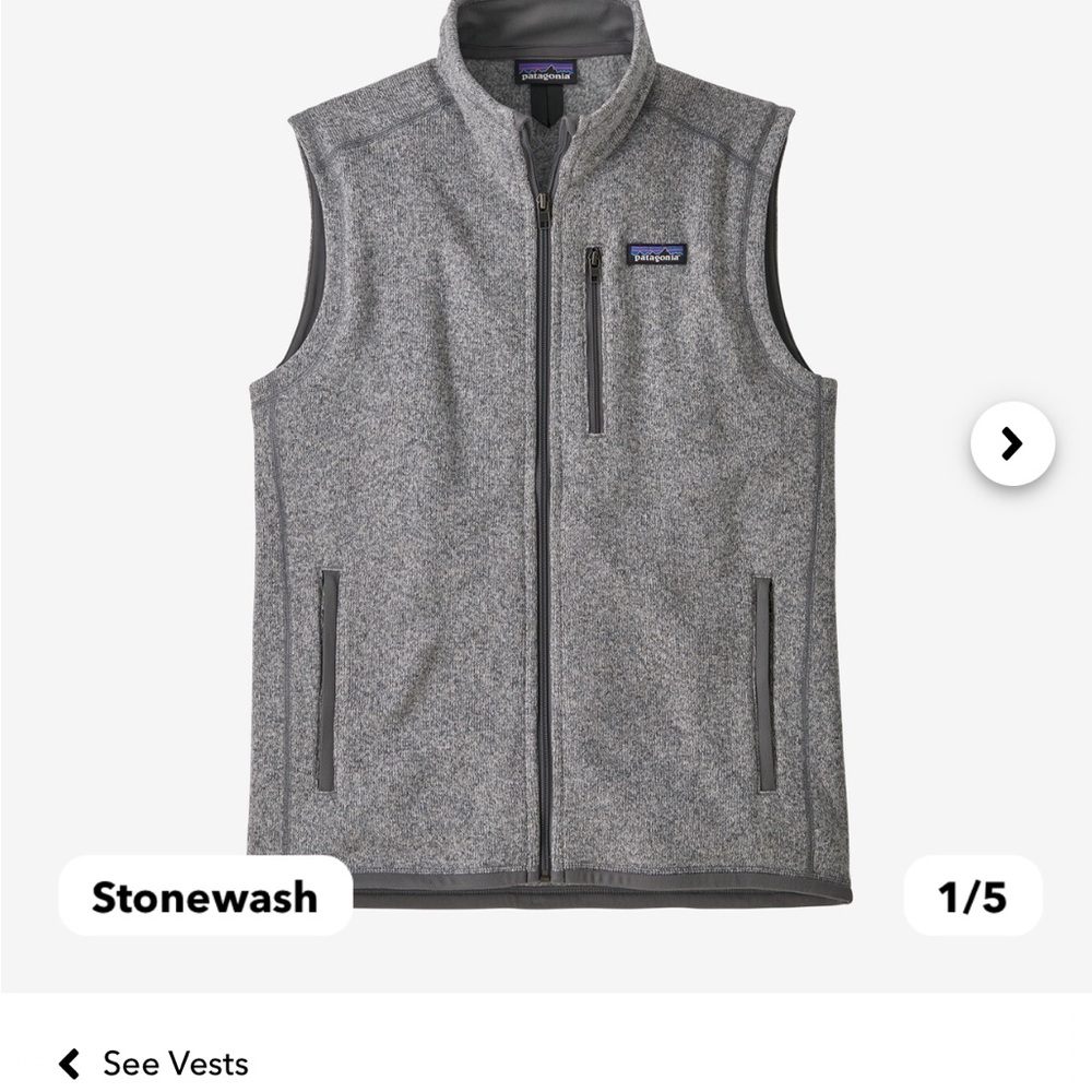Men's Better Sweater® Fleece Vest, Size S